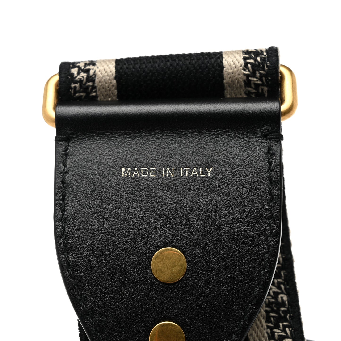 Canvas Embroidered Shoulder Strap Blue