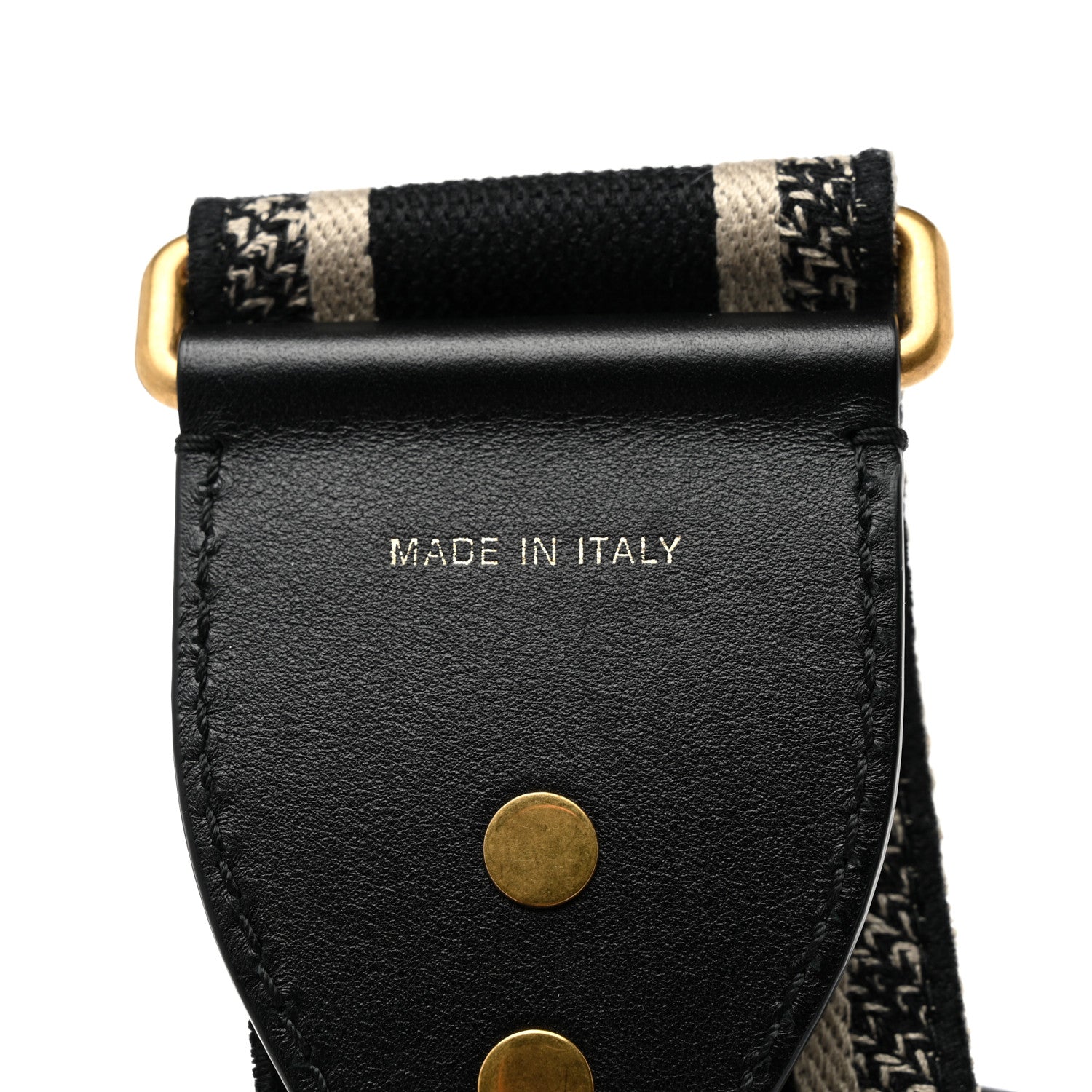 Christian Dior Canvas Embroidered Shoulder Strap Blue 4 of 5