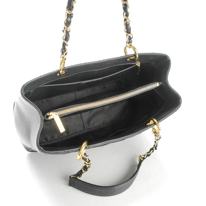 Chanel Caviar Quilted Grand Shopping Tote GST Black 5 of 8