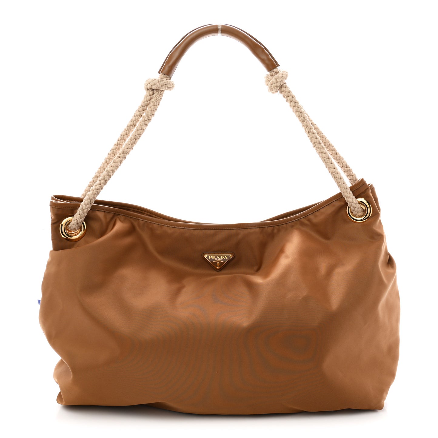 Re-Nylon Triangle Large Mariner Shoulder Bag Brandy