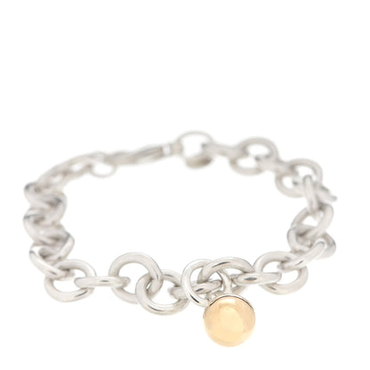 Tiffany Sterling Silver 18K Yellow Gold Fascination Charm Bracelet 1 of 6