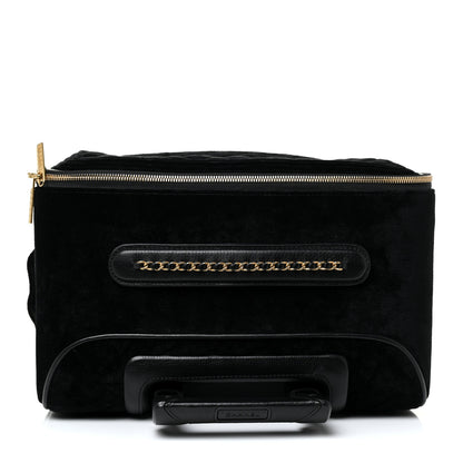 Chanel Suede Quilted Coco Case Trolley Black 5 of 19