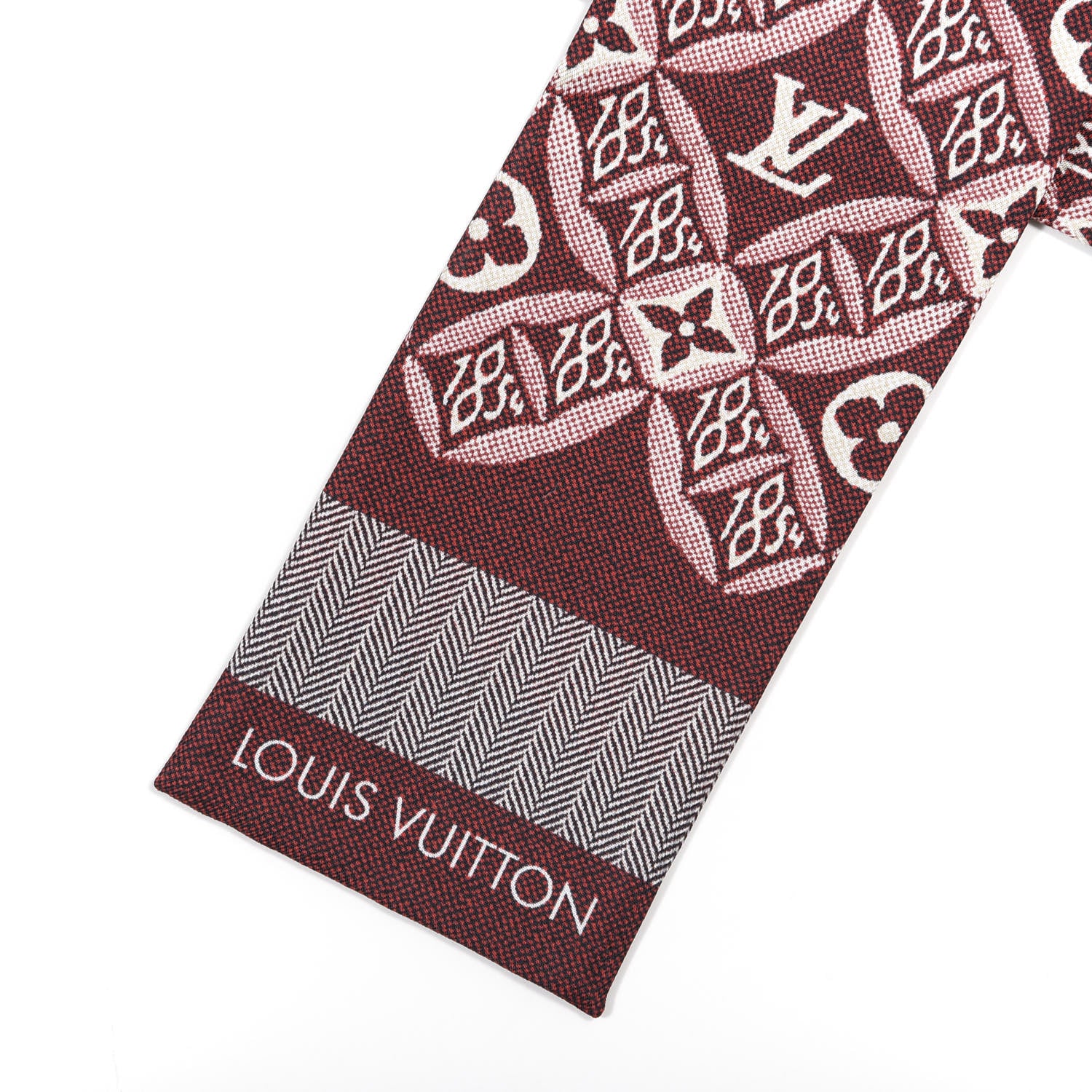 Louis Vuitton Silk Since 1854 Bandeau Bordeaux 2 of 4