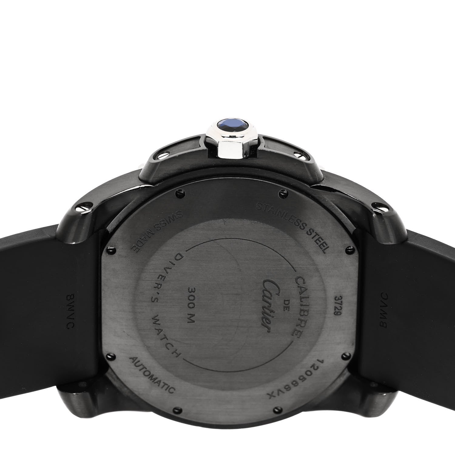 Cartier Stainless Steel Rubber 42mm Calibre de Cartier Diver Automatic Watch Black 4 of 4