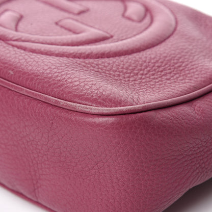 Gucci Pebbled Calfskin Small Soho Disco Bag Peonia Flower 8 of 16