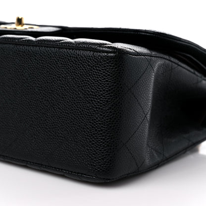Chanel Caviar Quilted Jumbo Double Flap Black 10 of 11