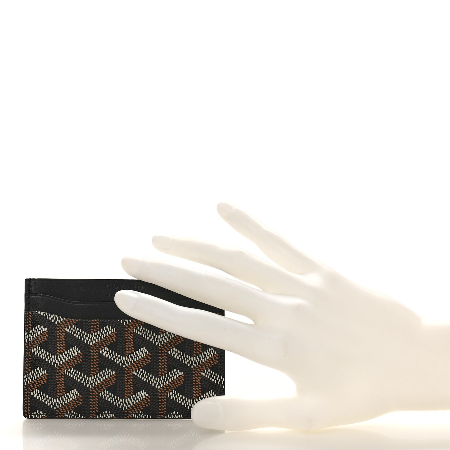 Goyardine Saint Sulpice Card Holder Black