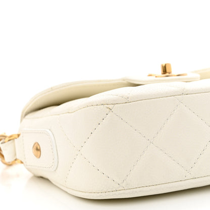 Chanel Caviar Quilted Mini Chain Flap White 9 of 11