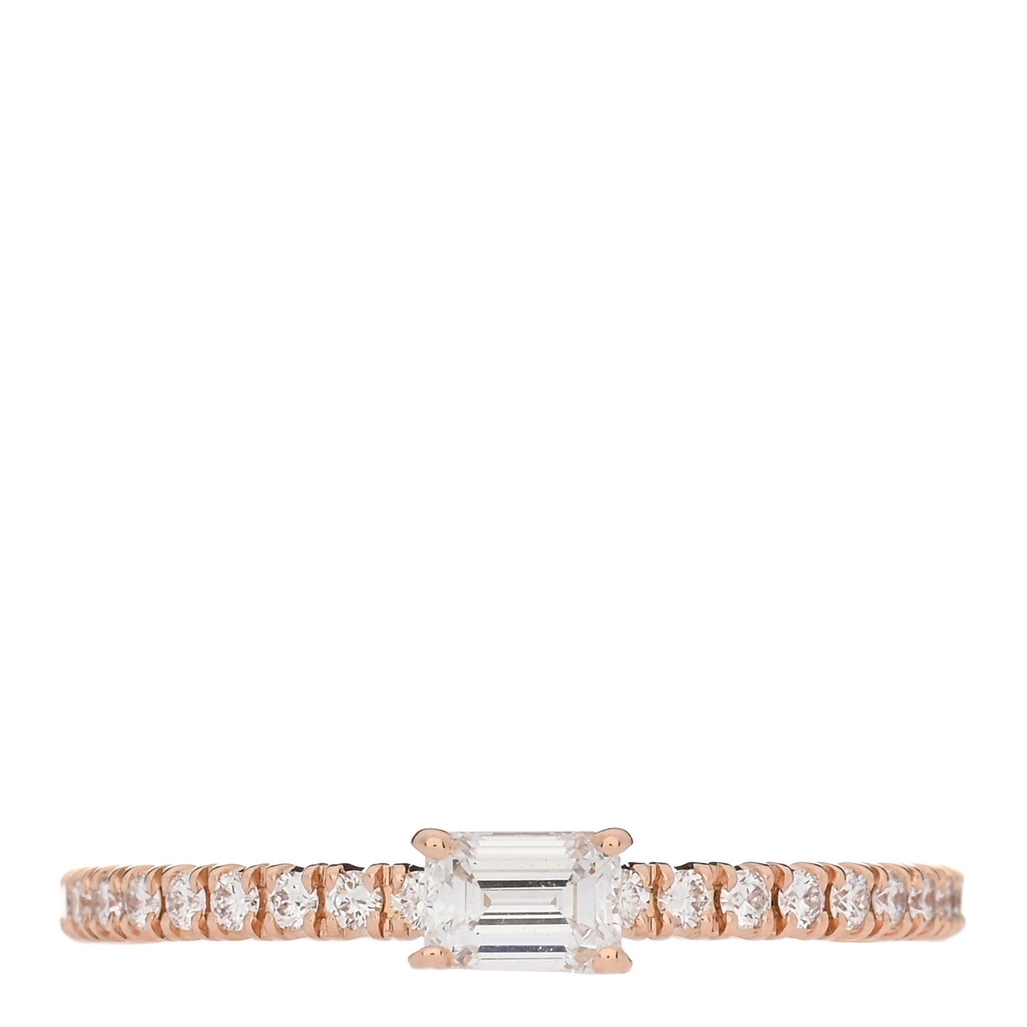 18K Pink Gold Diamond Etincelle De Cartier Engagement Ring 47 4