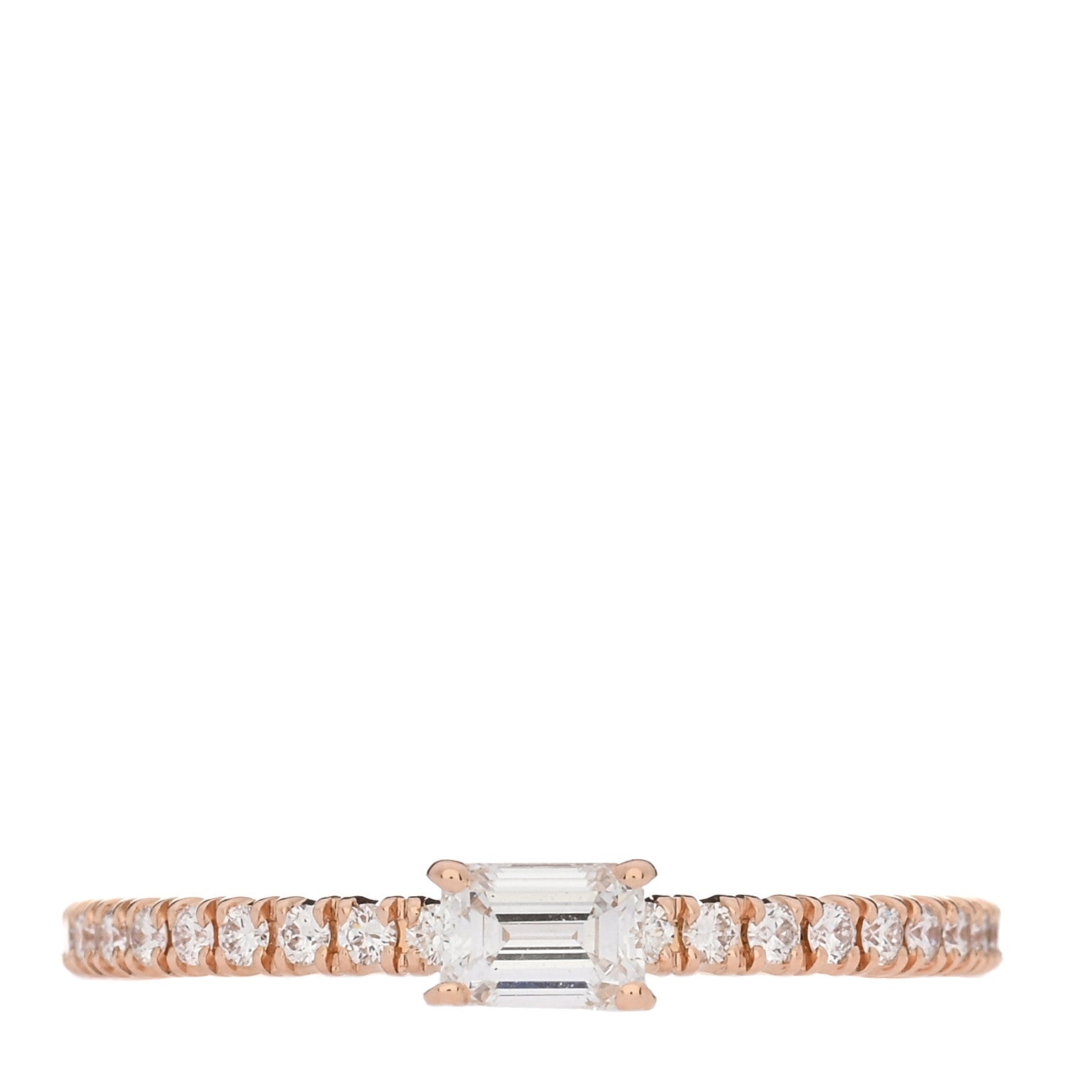 Cartier 18K Pink Gold Diamond Etincelle De Cartier Engagement Ring 47 4 1 of 4