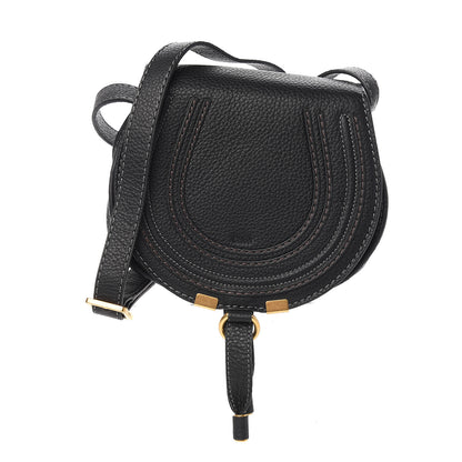 Chloe Calfskin Mini Marcie Round Crossbody Bag Black 1 of 9