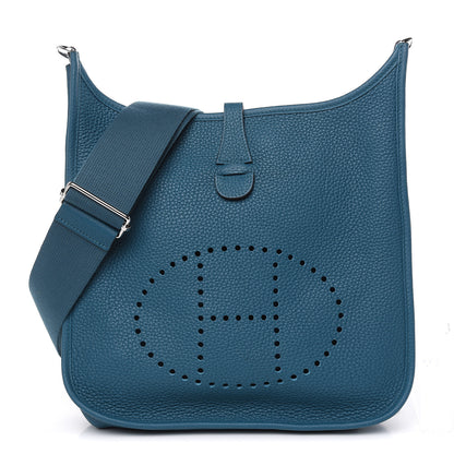 Hermes Taurillon Clemence Evelyne III PM Vert Bosphore 1 of 12