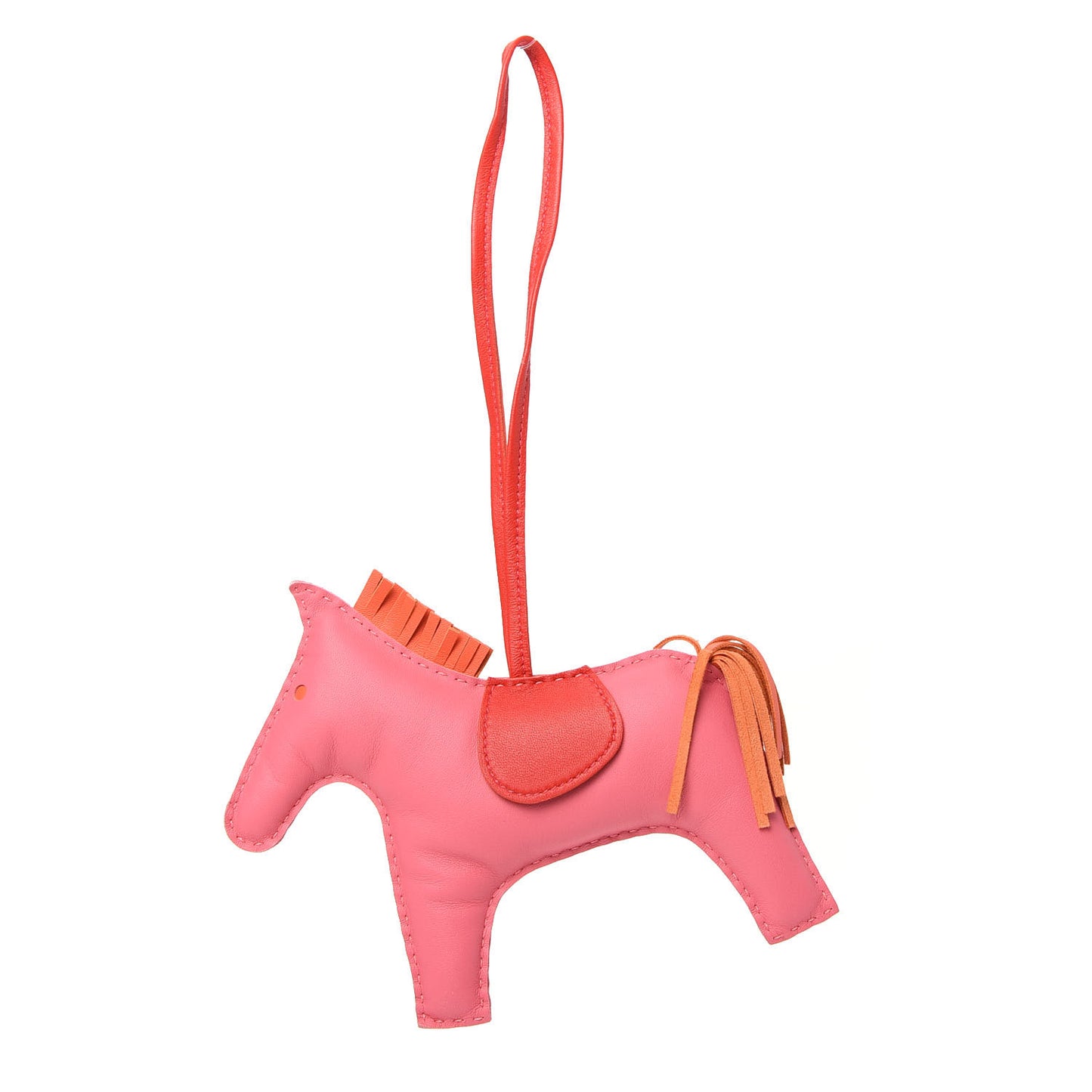 Milo Lambskin Grigri Rodeo Horse Bag Charm GM Rose Azalee Orange Poppy Rouge Indien