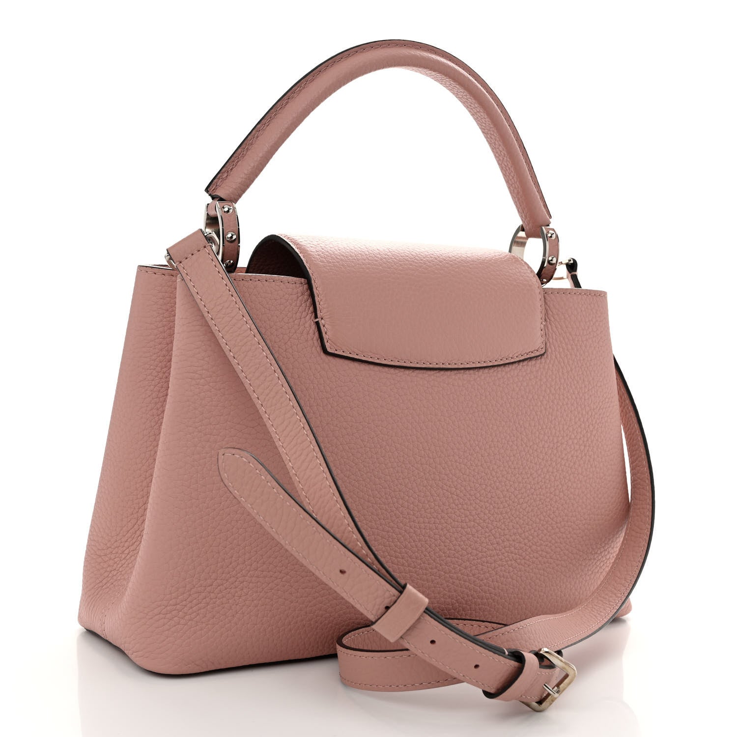 Louis Vuitton Taurillon Capucines PM Magnolia 3 of 9