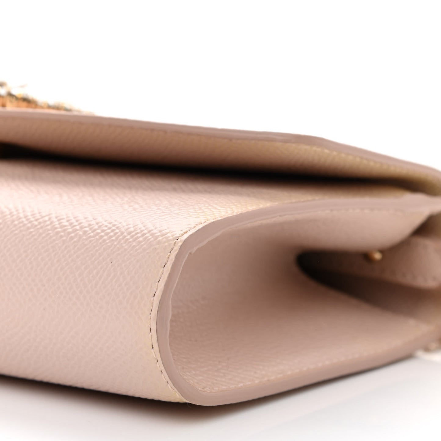 Dauphine Crystal Wallet On Chain Light Pink
