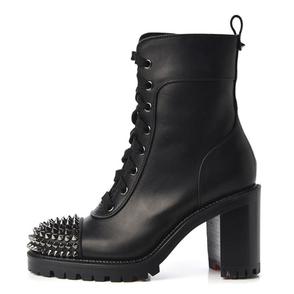 Christian Louboutin Calfskin Spikes TS Croc 70 Boots 35.5 Black 1 of 10