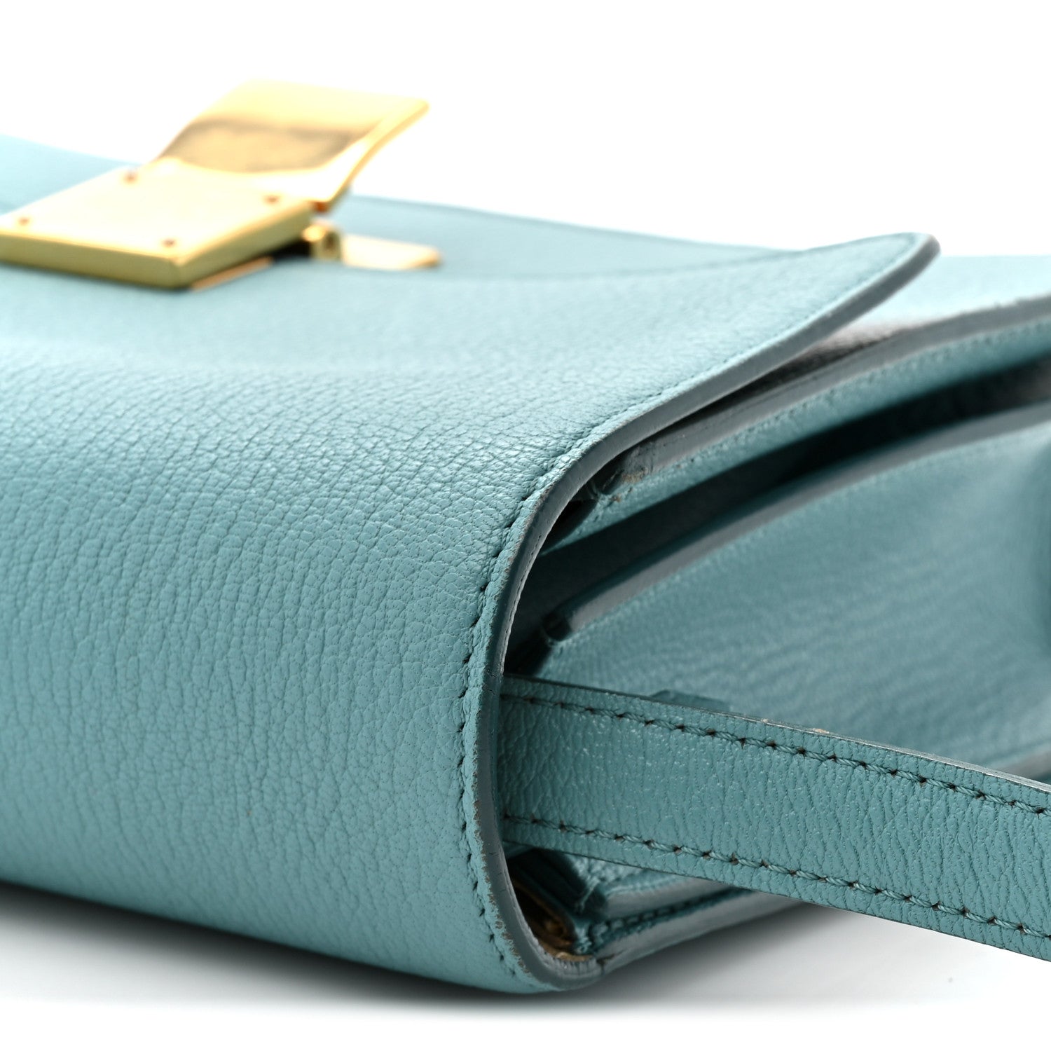 Celine Goatskin Medium Classic Box Flap Bag Antarctic 16 of 18