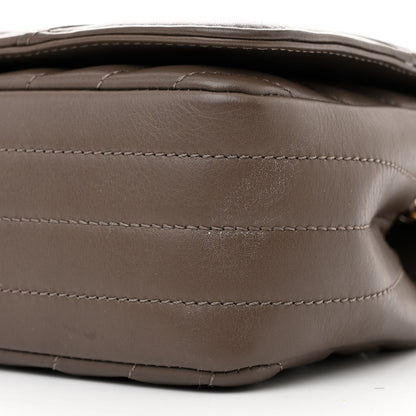 Chanel Calfskin Chevron Quilted Mini Statement Flap Khaki 10 of 12