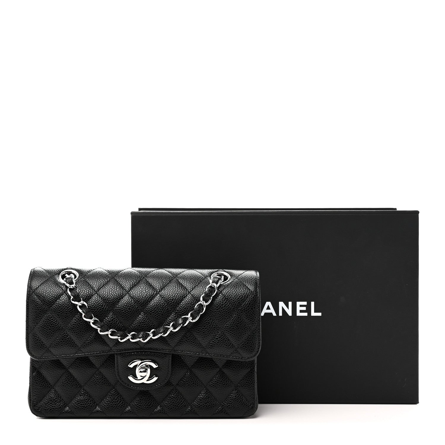 Chanel Caviar Quilted Small Double Flap Black 11 of 11