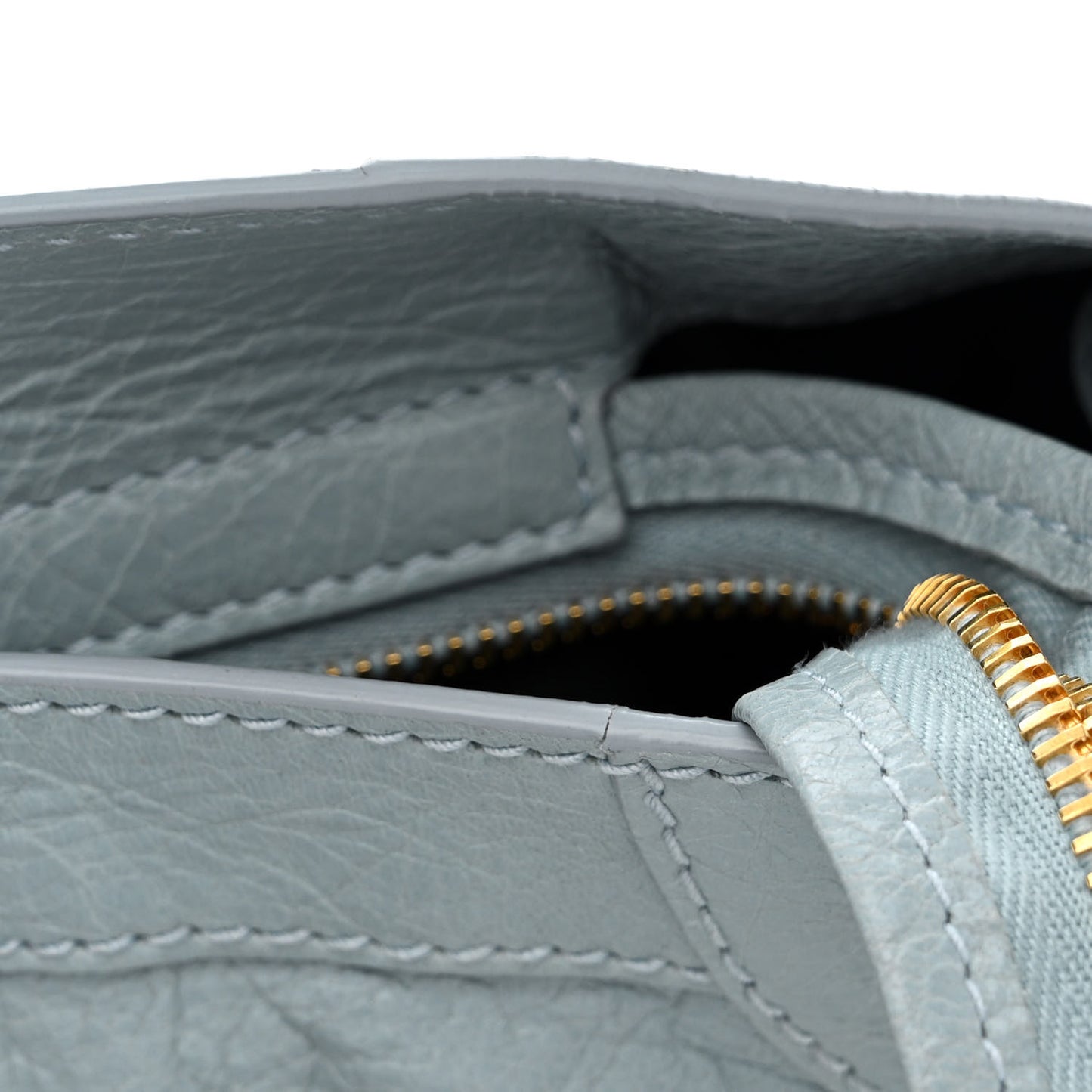 Agneau Giant 12 Gold Hardware City Bleu Opaline