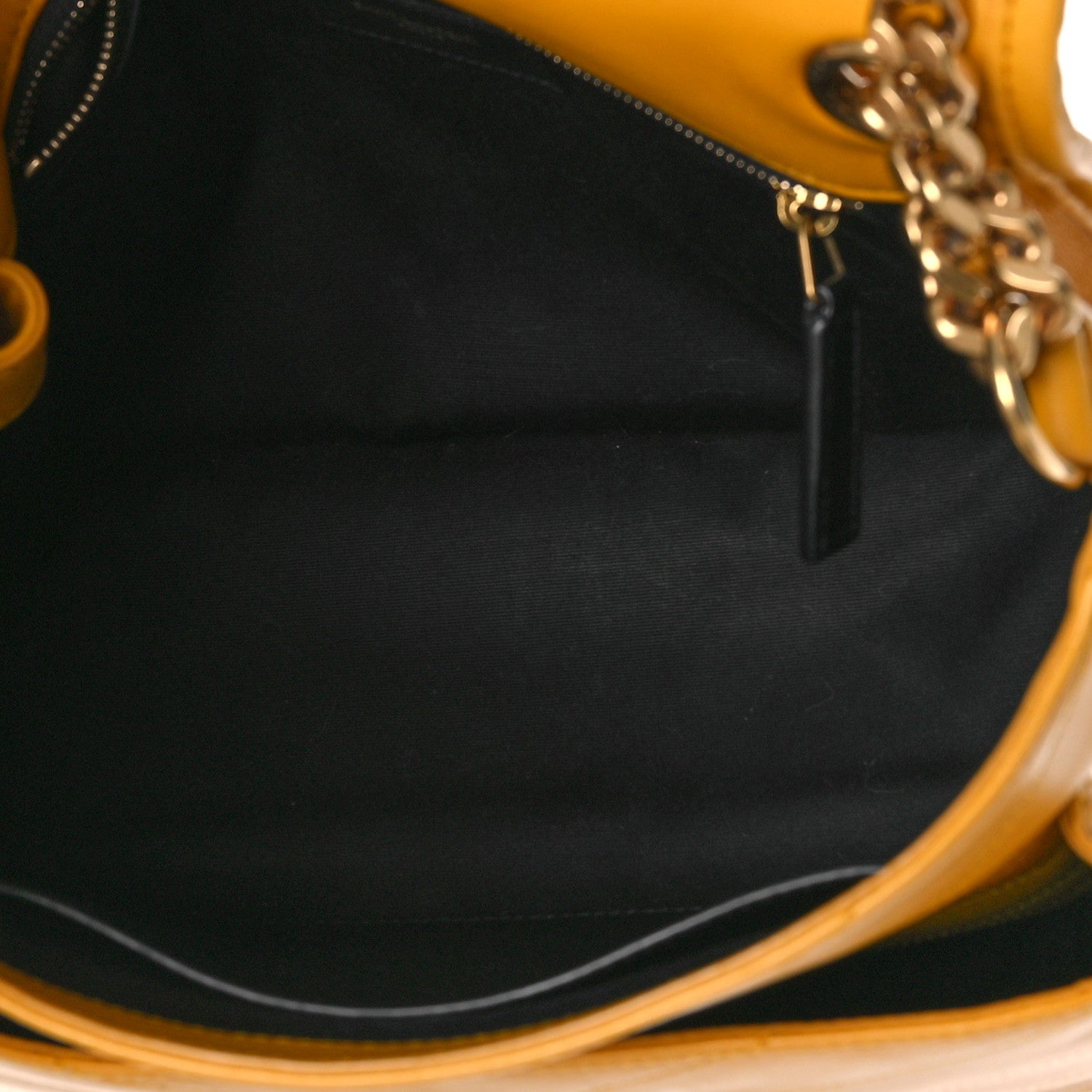 Saint Laurent Lambskin Matelasse Monogram Medium Niki Chain Satchel Yellow 5 of 9