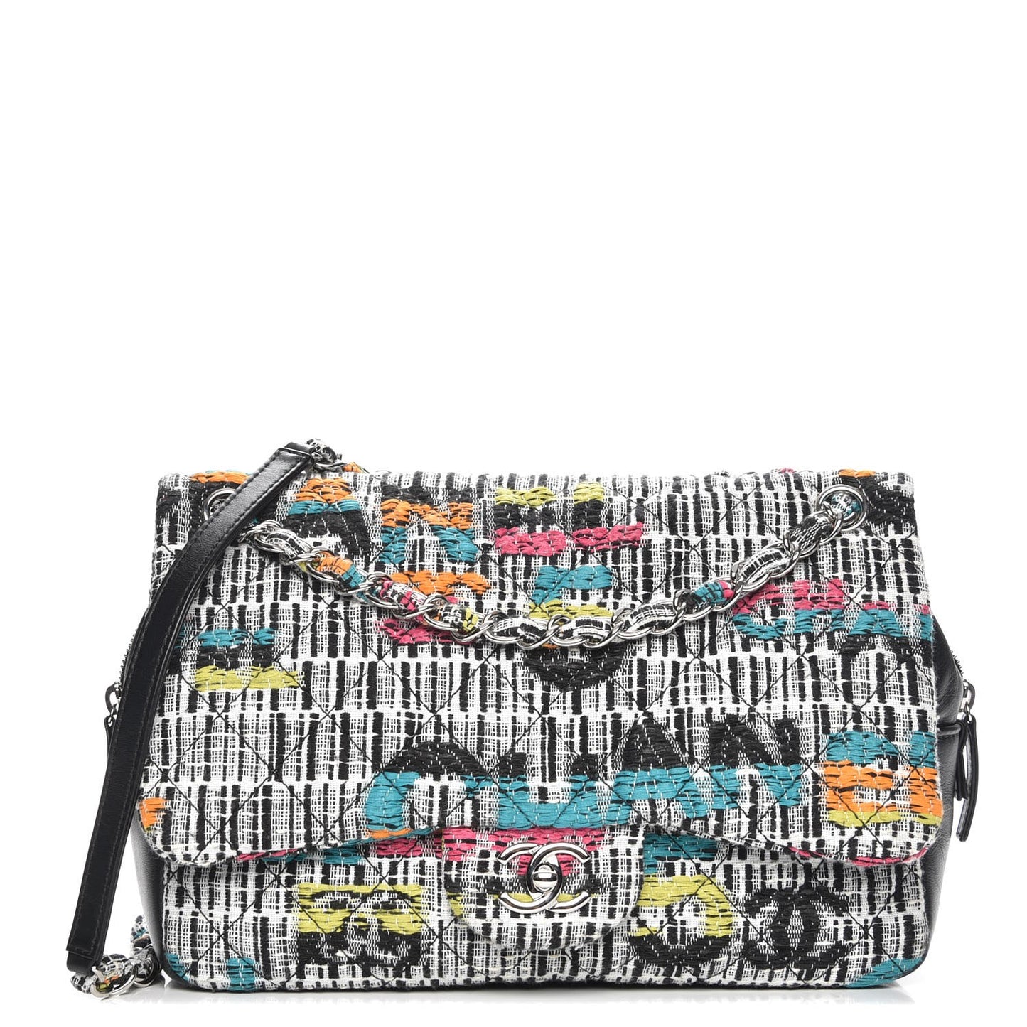 Fantasy Tweed Quilted Jumbo Easy Flap Multicolor