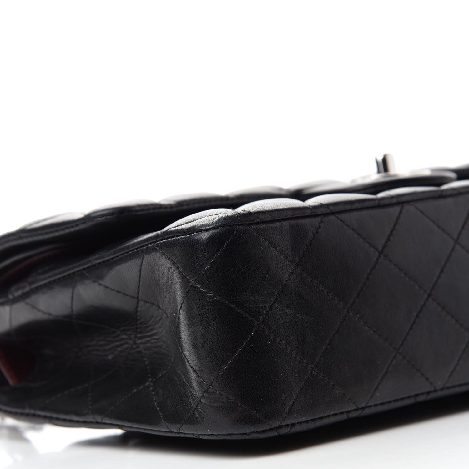 Chanel Lambskin Quilted Medium Double Flap Black 6 of 18