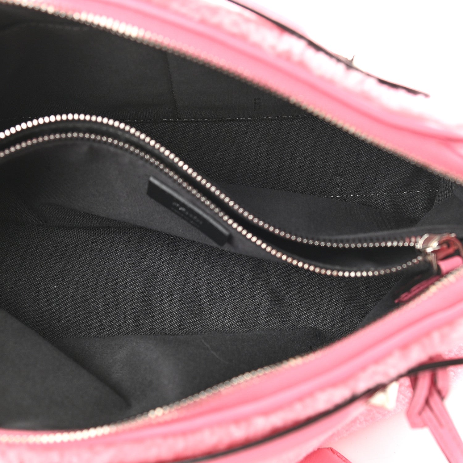 Fendi Shearling Vitello Dolce Medium By The Way Boston Bag Bubble Gum 5 of 9