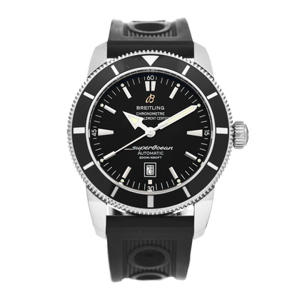 Breitling Stainless Steel Rubber 46mm Superocean Heritage II B20 Automatic Watch Black A17320 1 of 4