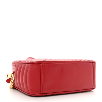 Prada Soft Calfskin Diagramme Camera Bag Rosso 4 of 9