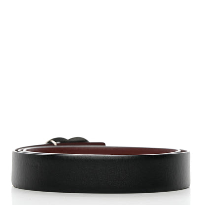 Chanel Calfskin CC Reversible Belt 95 Black Burgundy 2 of 7