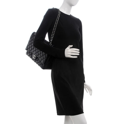 Chanel Lambskin Quilted Maxi Double Flap Black 3 of 8