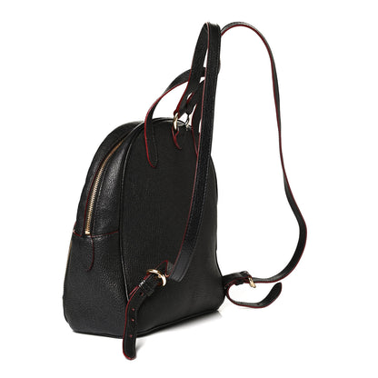 Miu Miu Goatskin Madras Backpack Black 3 of 24