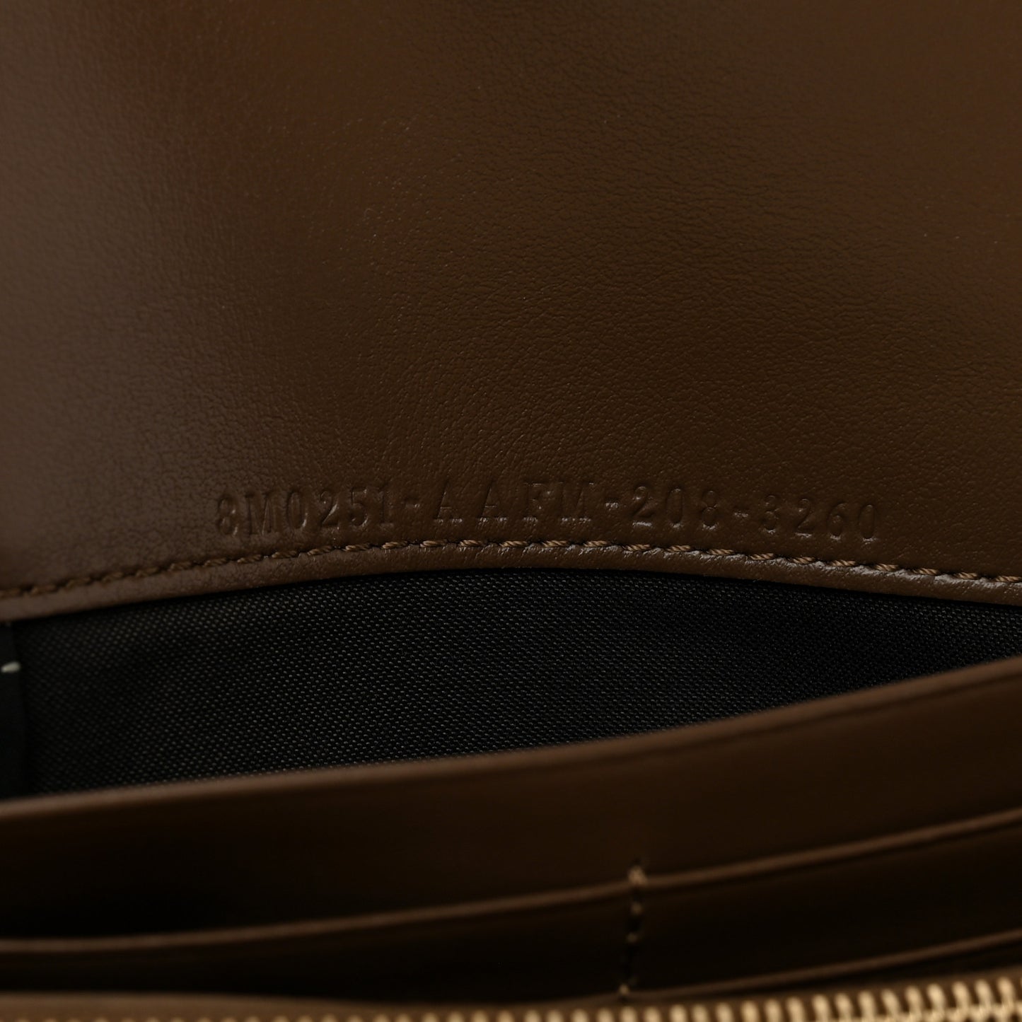 Vitello Soft F is Fendi Bi-Color FF 1974 Embossed Continental Envelope Wallet Maya Black