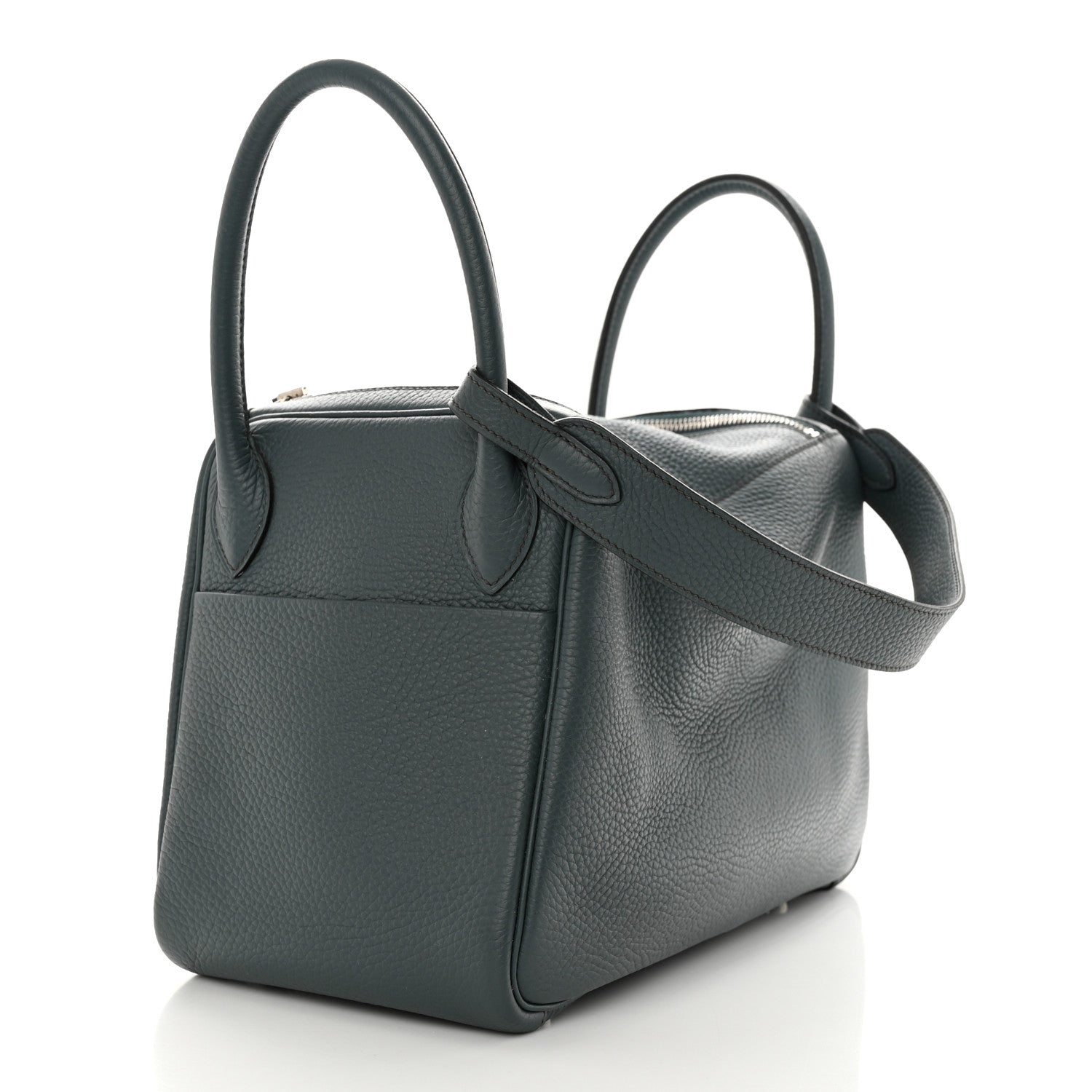 Hermes Taurillon Clemence Lindy 30 Bleu Orage 3 of 12