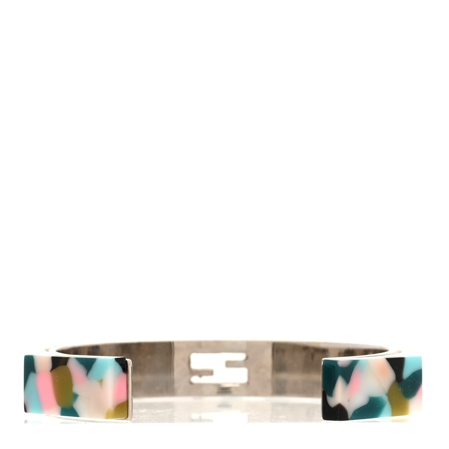 Fendi Resin FF Logo Cuff Bracelet M Multicolor 3 of 6