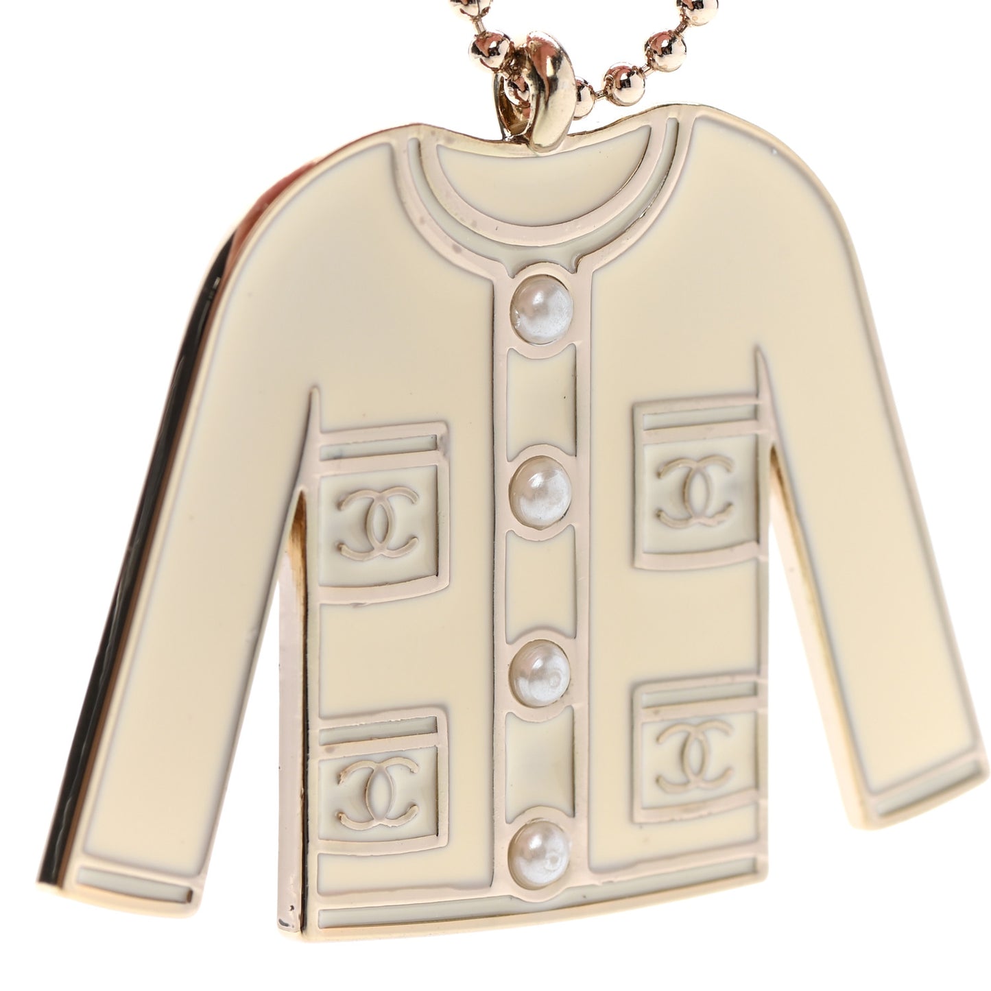 Pearl Enamel Blazer Jacket Charm
