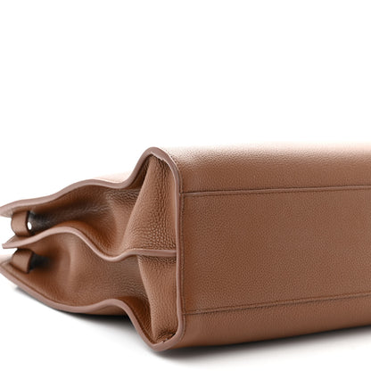 Saint Laurent Grained Calfskin Large Thin Sac De Jour Toasted Brown 9 of 10