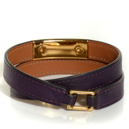Hermes Swift Rivale Double Tour Bracelet Large Ultraviolet 3 of 9