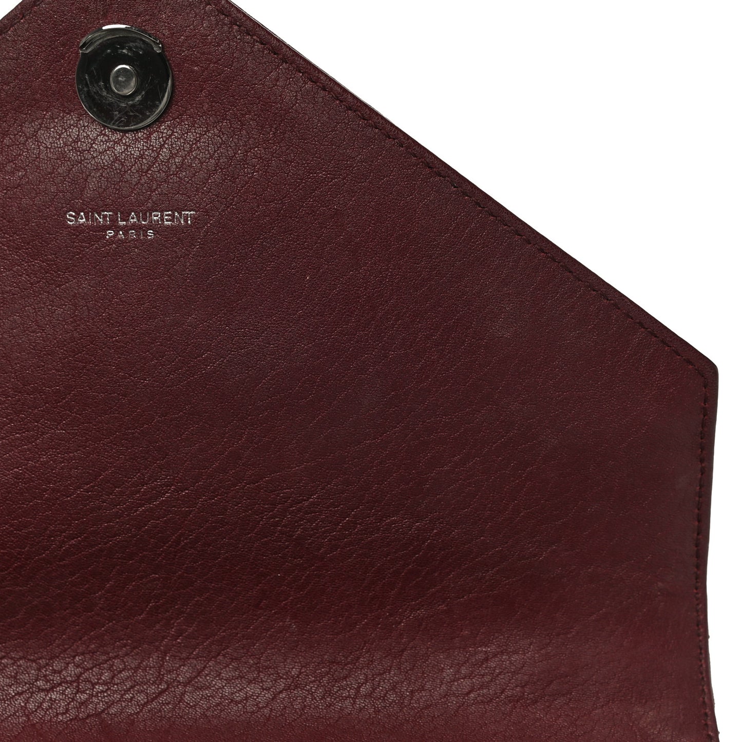 Sheepskin Matelasse Chevron Monogram Medium College Bag Rouge Legion