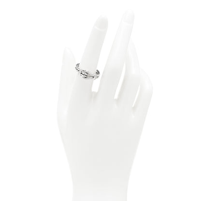 David Yurman Sterling Silver Diamond Thoroughbred Loop Ring 53 6.5 2 of 5