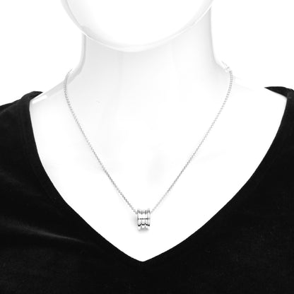 Bulgari 18K White Gold B.Zero1 Pendant Necklace 2 of 5