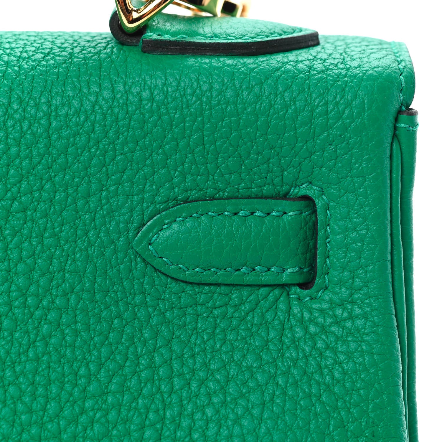 Hermes Togo Kelly Retourne 25 Menthe 12 of 36