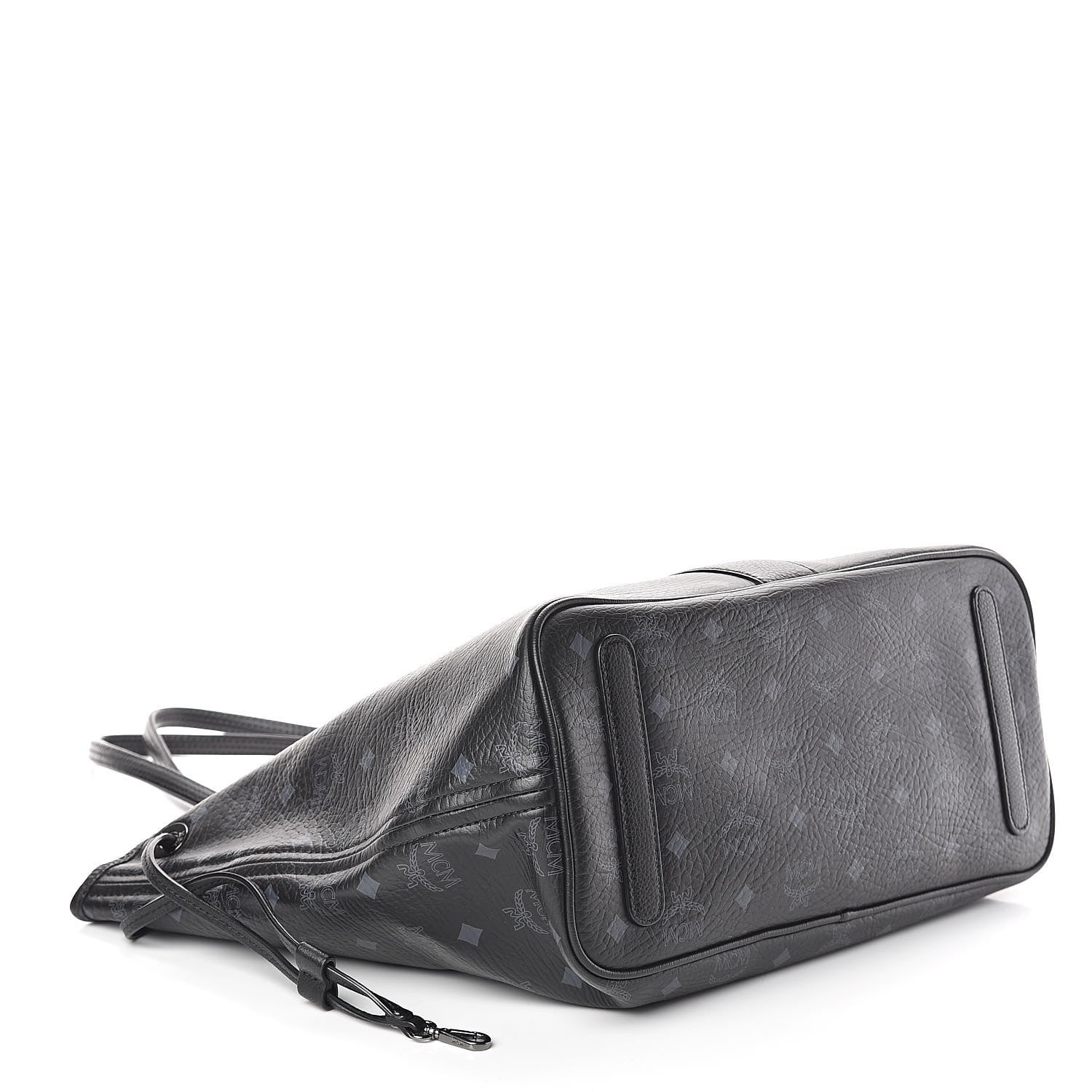 MCM Visetos Medium Liz Reversible Shopper Tote Black 7 of 15