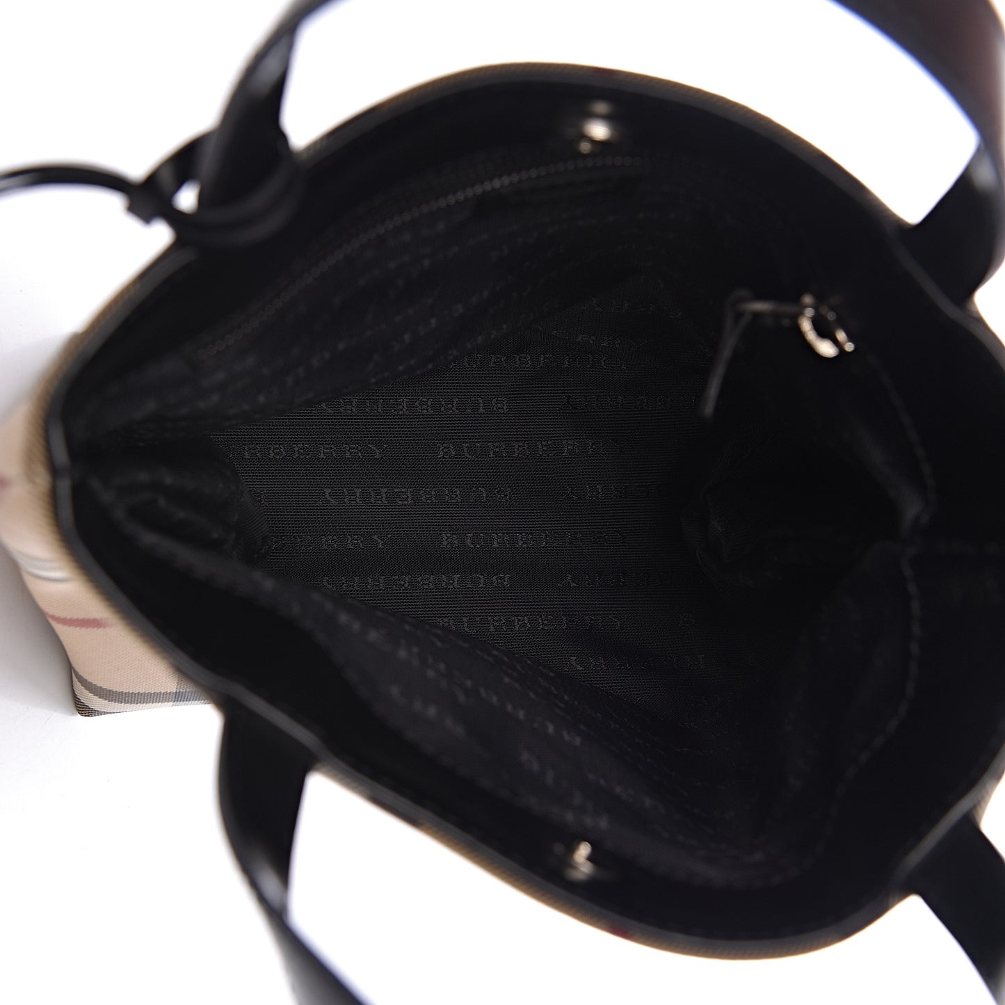 House Check Small Tote Black