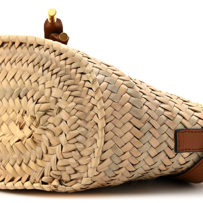 Chloe Raffia Calfskin Marcie Basket Tan 8 of 9