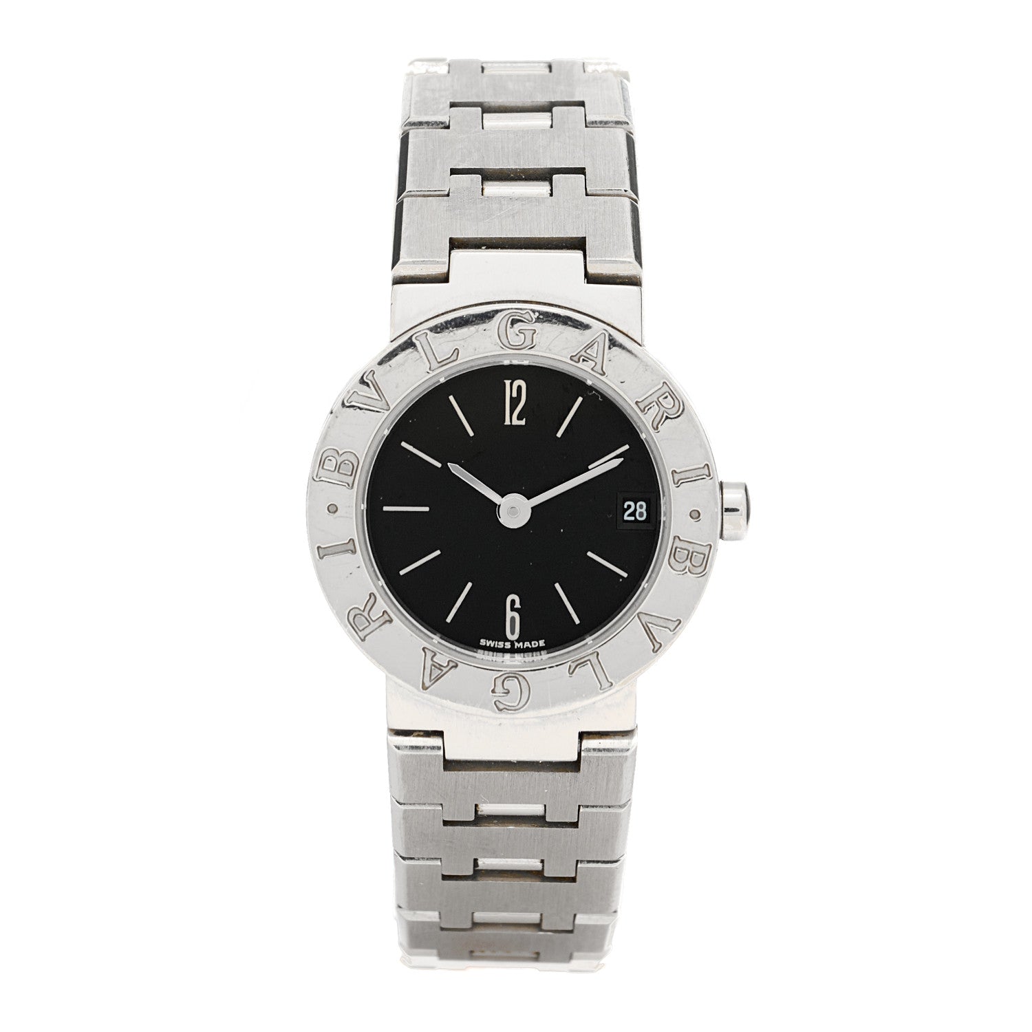 Bulgari Stainless Steel 23mm Quartz Watch Black 1 of 4
