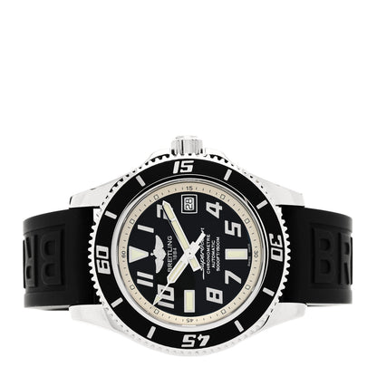 Breitling Stainless Steel Rubber 42mm Super Ocean Chronometer Automatic Watch Black A1736402/BA29 2 of 5