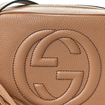 Gucci Pebbled Calfskin Small Soho Disco Bag Camelia 8 of 10