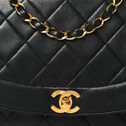 Chanel Lambskin Quilted Medium Single Flap Black 8 of 10